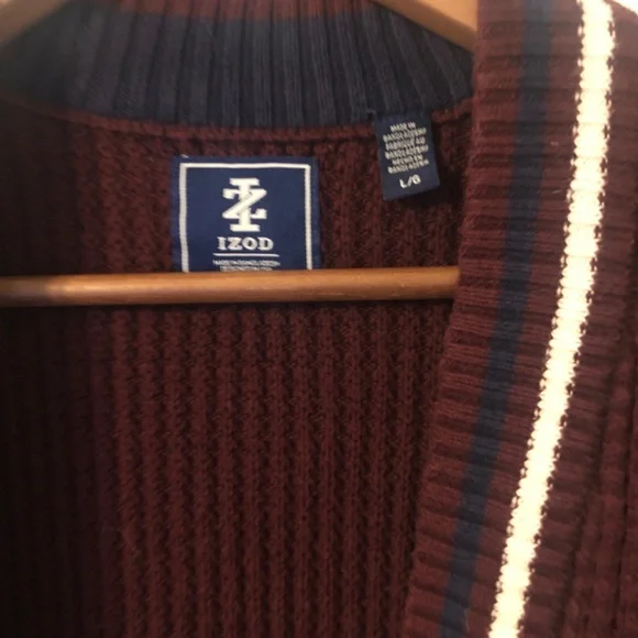 Izod button up cardigan - Picture 4 of 7